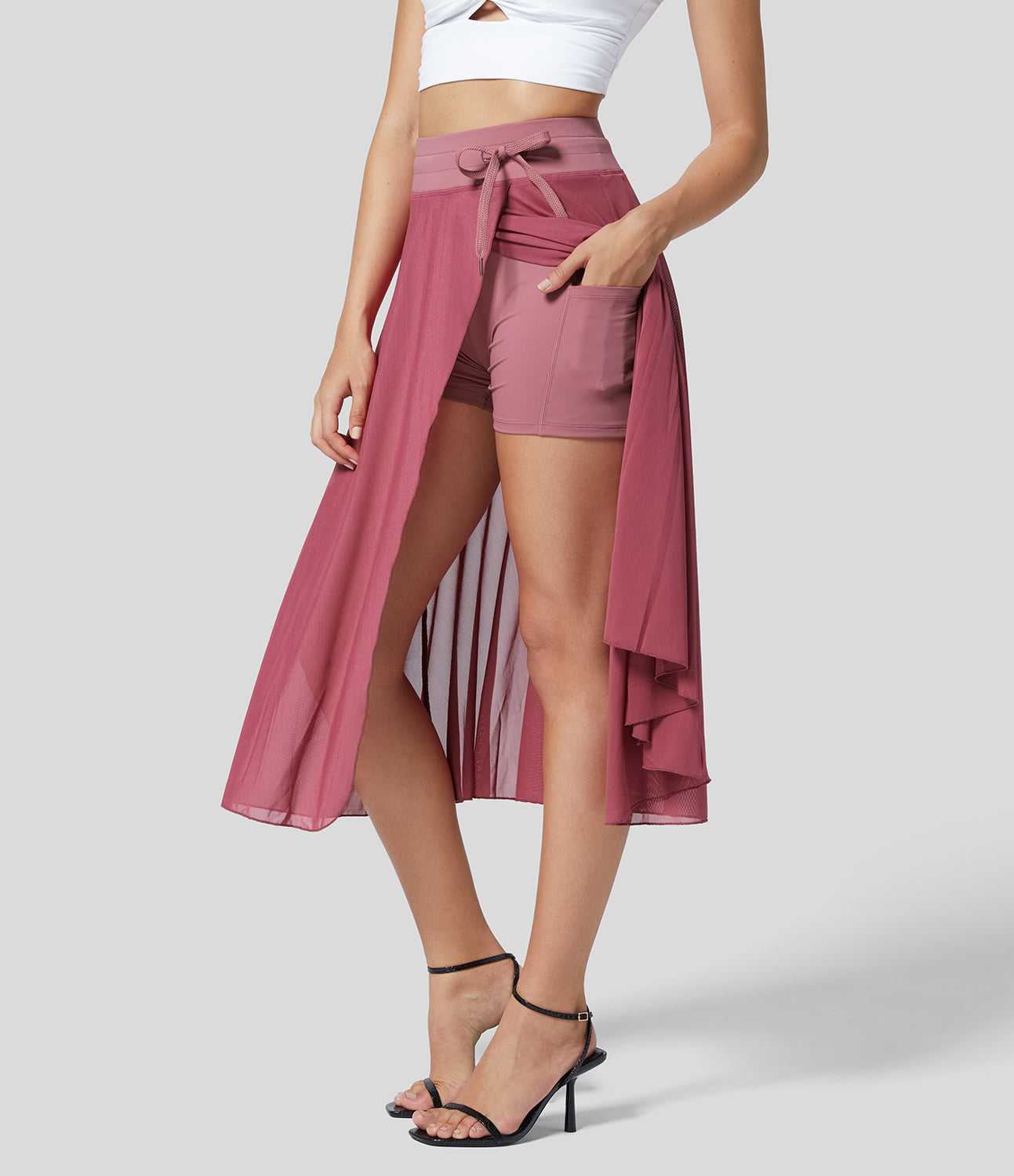 Laura | Hoog getailleerde 2-in-1 Rok
