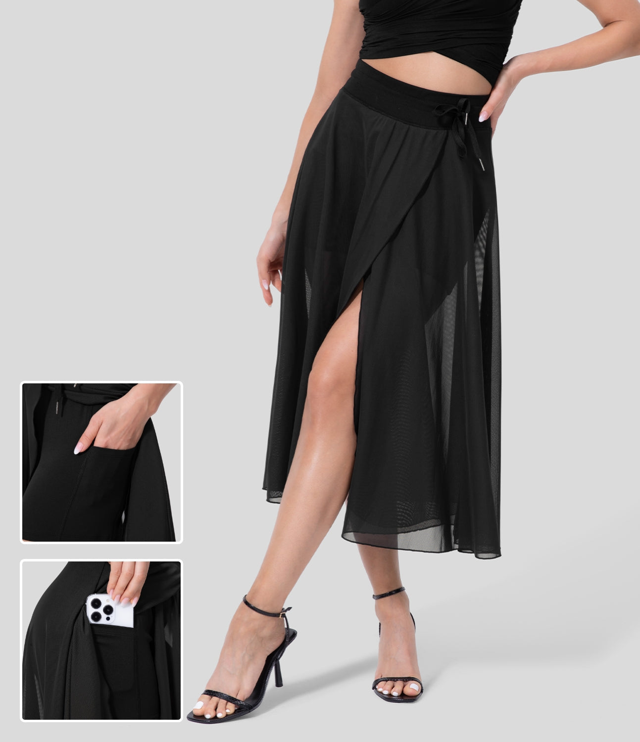 Laura | Hoog getailleerde 2-in-1 Rok
