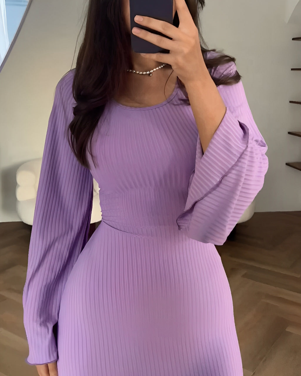Elegante Gebreide Maxi Jurk