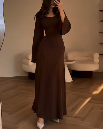 Elegante Gebreide Maxi Jurk