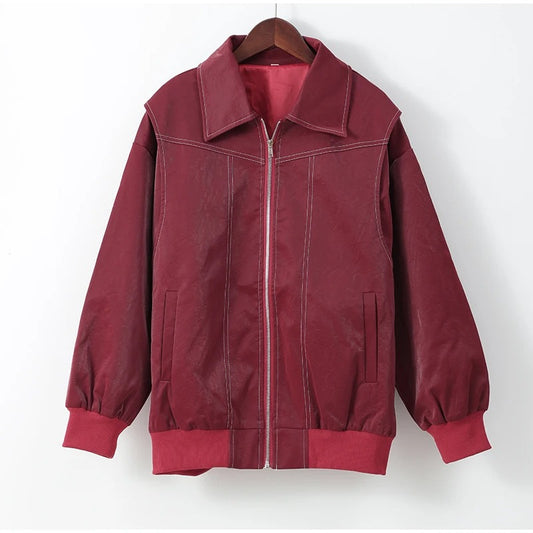 Rosie Oversized Leren jas